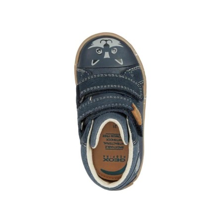 Παιδικό δερμάτινο μποτάκι-sneaker Geox Kilwi B26A7A 022CL C4002 Μπλε